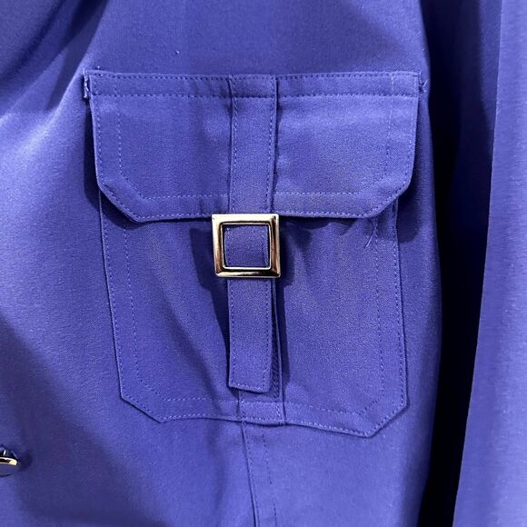 Sag Harbor Womens 12 Purple Blazer Polyester Blend Stretch Material Career Wear - Picture 3 of 8